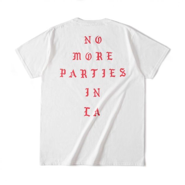 画像1: no more parites in la  short sleeve T-shirt  オーバーサイズ ユニセックス 男女兼用no moreプリントTシャツ (1)