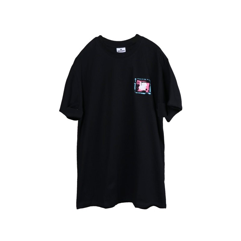 画像5: UN five-bar printing short sleeve T-shirt  オーバーサイズ ユニセックス 男女兼用5バープリントプリントTシャツ (5)