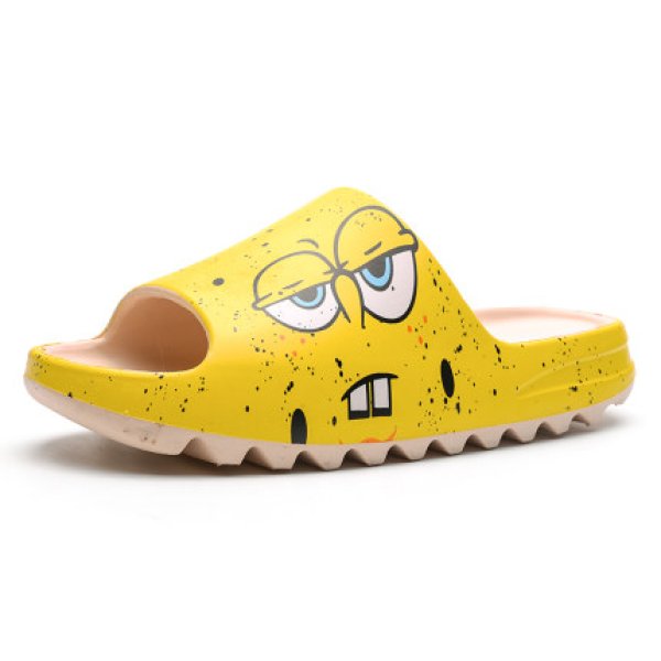 画像1: men's Spongebob slippers flip flops  soft bottom sandals slippers　厚底 プラットフォームスポンジボブフリップフロップサンダルシャワーサンダル ビーチサンダル　ユニセックス男女兼用 (1)