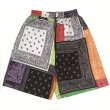 画像2: Unisex Men's  paisley bandana pattern half shorts pantsユニセックス 男女兼用ペイズリーバンダナ柄ハーフショートパンツ (2)