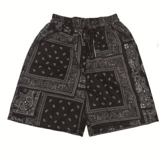 23 Paisley bandana pattern Half Pants ユニセックス男女兼用
