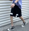 画像5: Unisex Men's With back line half shorts pantsユニセックス 男女兼用バックラインスウェットハーフショートパンツ (5)