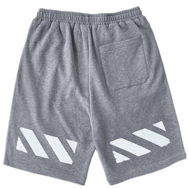 画像1: Unisex Men's With back line half shorts pantsユニセックス 男女兼用バックラインスウェットハーフショートパンツ (1)