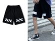 画像2: Unisex Men's With back line half shorts pantsユニセックス 男女兼用バックラインスウェットハーフショートパンツ (2)