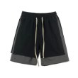 画像2: Unisex Men's  straight tuber overalls five-point pants half shorts pants 　ユニセックス 男女兼用5分丈ハーフショートパンツ (2)