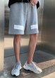 画像4: Unisex Men's With back line half shorts pantsユニセックス 男女兼用バックラインスウェットハーフショートパンツ (4)