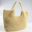 画像5: Oversized Lafite portable handle straw bag woven bag  tote  bag 3color ポータブル ハンドル スタイリッシュ 籠かご トート ハンドバック (5)