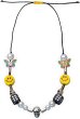 画像1: NAGRI Men's ASAP Rocky Butterfly Skull Dice Pearl Smiley Necklace Punk Hip Hop Street Dance Rock Jewelry GiftsNAGRIメンズASAPロッキーバタフライスカルダイスパールスマイリーネックレス (1)