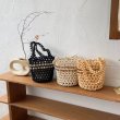 画像6: wild color matching hollow beaded bag  　　ビーズ織バケットバッグショルダートートバッグ (6)