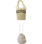 画像5: wild color matching hollow beaded bag  　　ビーズ織バケットバッグショルダートートバッグ (5)