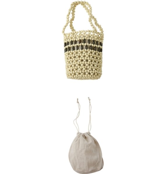 画像5: wild color matching hollow beaded bag  　　ビーズ織バケットバッグショルダートートバッグ (5)