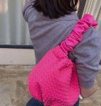 画像7: soft leather braided shoulder portable underarm bag ソフトレザーメッシュショルダートートバッグ (7)