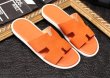 画像10:  men's leather H  flat slippers sandals  フラット本革レザーHサンダル　スリッパフリップフロップ (10)