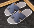 画像8:  men's leather H  flat slippers sandals  フラット本革レザーHサンダル　スリッパフリップフロップ (8)