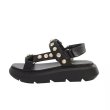 画像5: Women pearl buckle sandals slippers  　　パールバックベルトチャンキーソールサンダル 　ミュール　 (5)