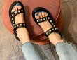 画像3: Women pearl buckle sandals slippers  　　パールバックベルトチャンキーソールサンダル 　ミュール　 (3)