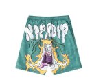 画像1: Unisex Men's letter graffiti  five-point pants half shorts pants 　ユニセックス 男女兼用5分丈レターグラフィティハーフショートパンツ (1)