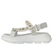 画像2: Women pearl buckle sandals slippers  　　パールバックベルトチャンキーソールサンダル 　ミュール　 (2)