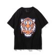 画像1: men's VLONE tiger head big V short sleeve  T-shirt ユニセックス 男女兼用タイガーヘッドプリントTシャツ (1)