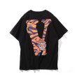 画像3: men's VLONE tiger head big V short sleeve  T-shirt ユニセックス 男女兼用タイガーヘッドプリントTシャツ (3)