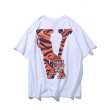 画像4: men's VLONE tiger head big V short sleeve  T-shirt ユニセックス 男女兼用タイガーヘッドプリントTシャツ (4)