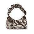 画像4: zebra pattern fabric French retro fold bag shoulder messenger bag 　ゼブラパターントート ショルダーメッセンジャーバッグ (4)