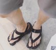 画像6:  men's  Tongs leather sandals  slippers shower sandals レザートングフラットフリップフロップメンズサンダル  シャワーサンダル  (6)