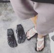 画像5:  men's  Tongs leather sandals  slippers shower sandals レザートングフラットフリップフロップメンズサンダル  シャワーサンダル  (5)