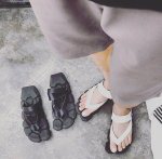 画像5:  men's  Tongs leather sandals  slippers shower sandals レザートングフラットフリップフロップメンズサンダル  シャワーサンダル  (5)
