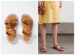 画像5: Women knock on comfortable playful bow tie wild casual flat sandals slippers  　リボンボウレザーフラットサンダル 　スリッパ　 (5)