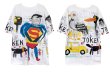 画像2: men's Comic superman graphic t shirt ユニセックス 男女兼用コミックスーパーマンプリントTシャツ (2)