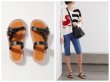 画像6: Women knock on comfortable playful bow tie wild casual flat sandals slippers  　リボンボウレザーフラットサンダル 　スリッパ　 (6)