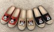 画像2: Women  Mickey Mouse Baotou half slippers  flip-flops slippers　ミッキーマウスエスパドリーユサンダルフラットサンダル 　 (2)