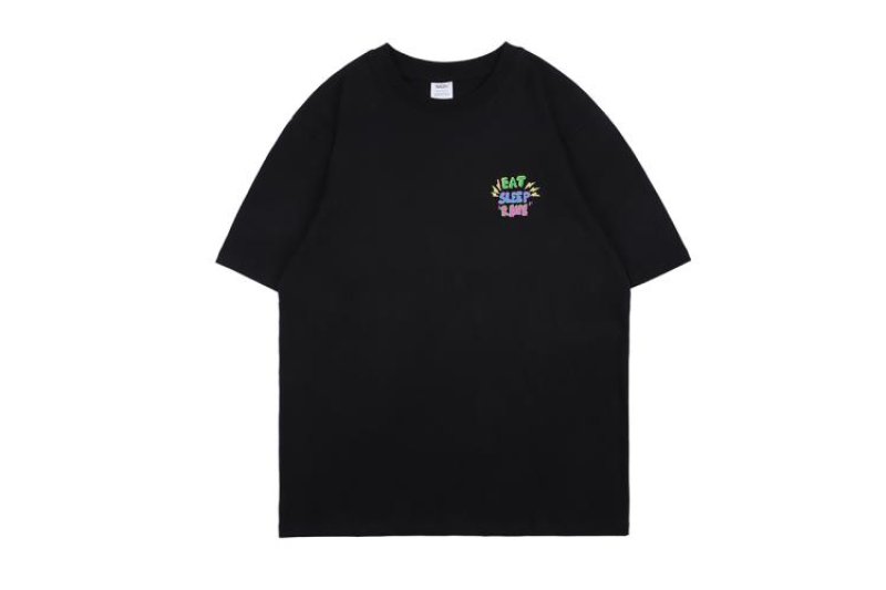 画像3: Unisex Mens & Woman Eat Sleep Rave Repeat Short Sleeve Hip Hop Graphic Printing Tees t-shirt  男女兼用イートスリープレイブリピートショートスリーブTシャツヒップホップグラフィックプリントTシャツ (3)