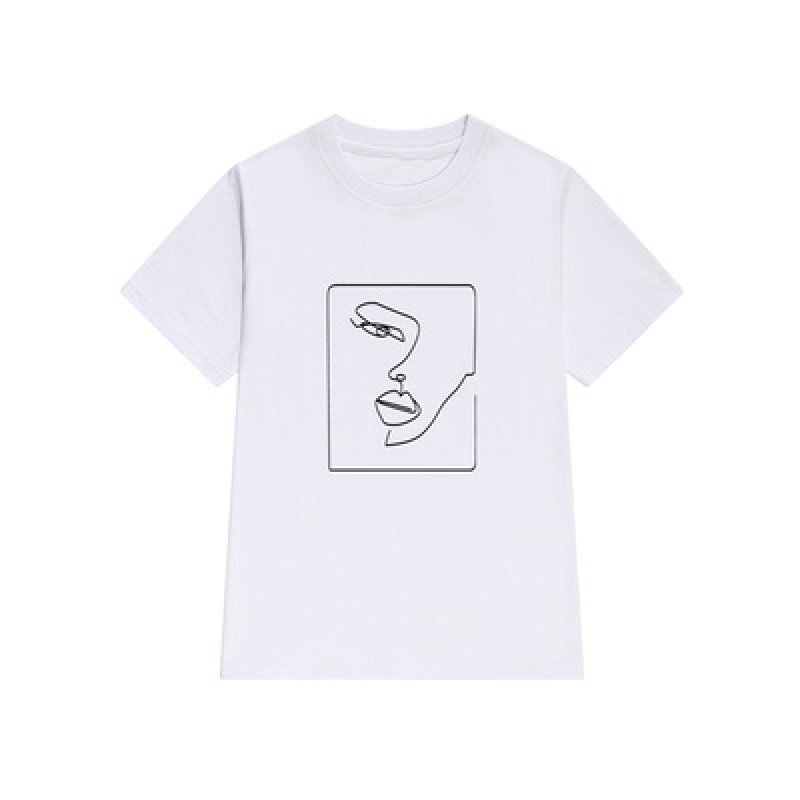 画像9: Women's  characters Facebook emoji printing T-shirt   キャラクターフェイスプリント半袖Tシャツ　 (9)