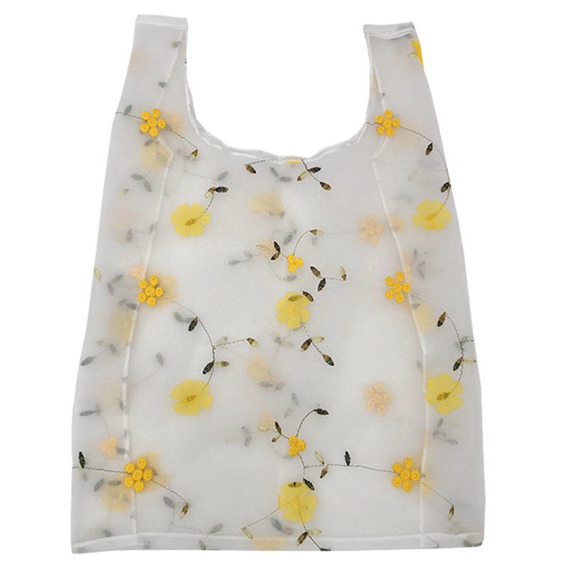 画像4: Applique Embroidery Flower Tote Handbag shoulder eco bag エコバッグアップリケ 刺繍 フラワー トート ハンドバッグ ショルダーバック エコバックトート トートバック (4)