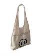 画像1: knit H logo shoulder eco bag　　ニット編みHロゴショルダーエコバックトート　トートバック (1)