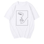 画像1: Women's  characters Facebook emoji printing T-shirt   キャラクターフェイスプリント半袖Tシャツ　 (1)