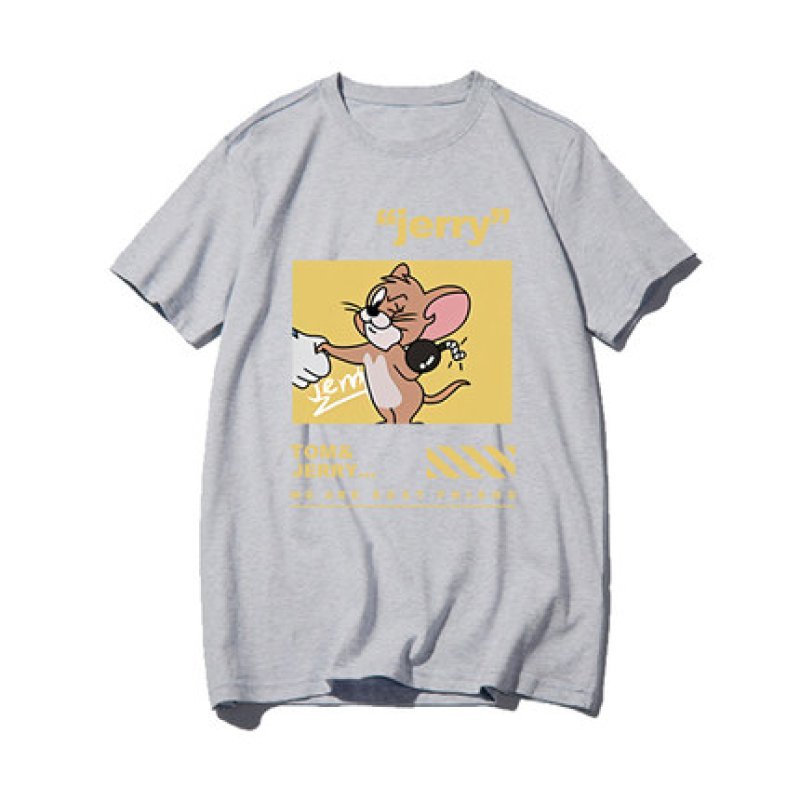画像3: Unisex Mens ＆ Woman  Tom and jerry print Short Sleeve  t-shirt  男女兼用トム＆ジェリープリントショートスリーブTシャツ (3)