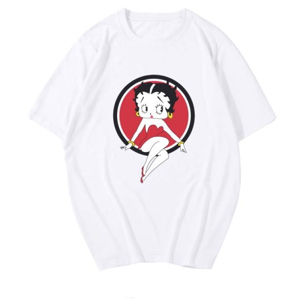 画像1: Betty Print Unisex T-shirt　　 ユニセックス男女兼用ベティープリント半袖Tシャツ　 (1)