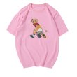 画像6: Unisex Mens ＆ Woman Tennis Bear Print Short Sleeve  t-shirt  男女兼用テニスベアープリントショートスリーブTシャツ (6)