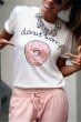 画像9: Sweet Donut Print Unisex T-shirt　 ユニセックス男女兼用ドーナツプリント半袖Tシャツ　 (9)