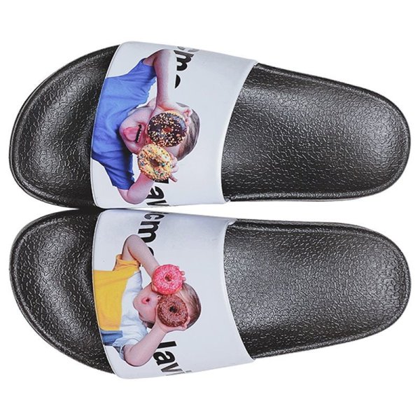 画像1:  men's Donut slippers   男女兼用ドーナツ柄フラットフリップフロップサンダル  シャワーサンダル  (1)