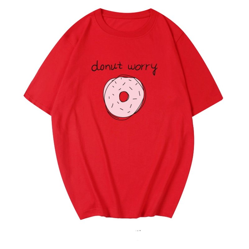 画像4: Sweet Donut Print Unisex T-shirt　 ユニセックス男女兼用ドーナツプリント半袖Tシャツ　 (4)