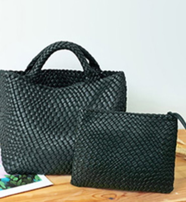画像11: Braided tote shoulder handbag 編み込みトートショルダーハンドバック (11)