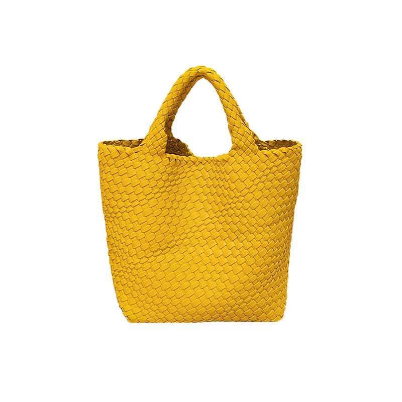 画像8: Braided tote shoulder handbag 編み込みトートショルダーハンドバック (8)