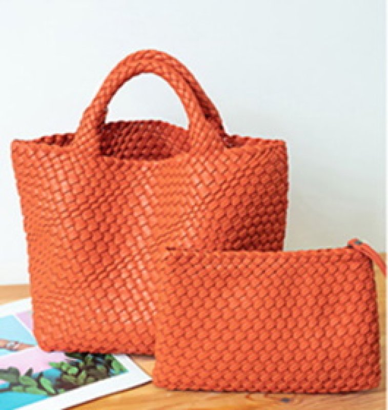 画像6: Braided tote shoulder handbag 編み込みトートショルダーハンドバック (6)