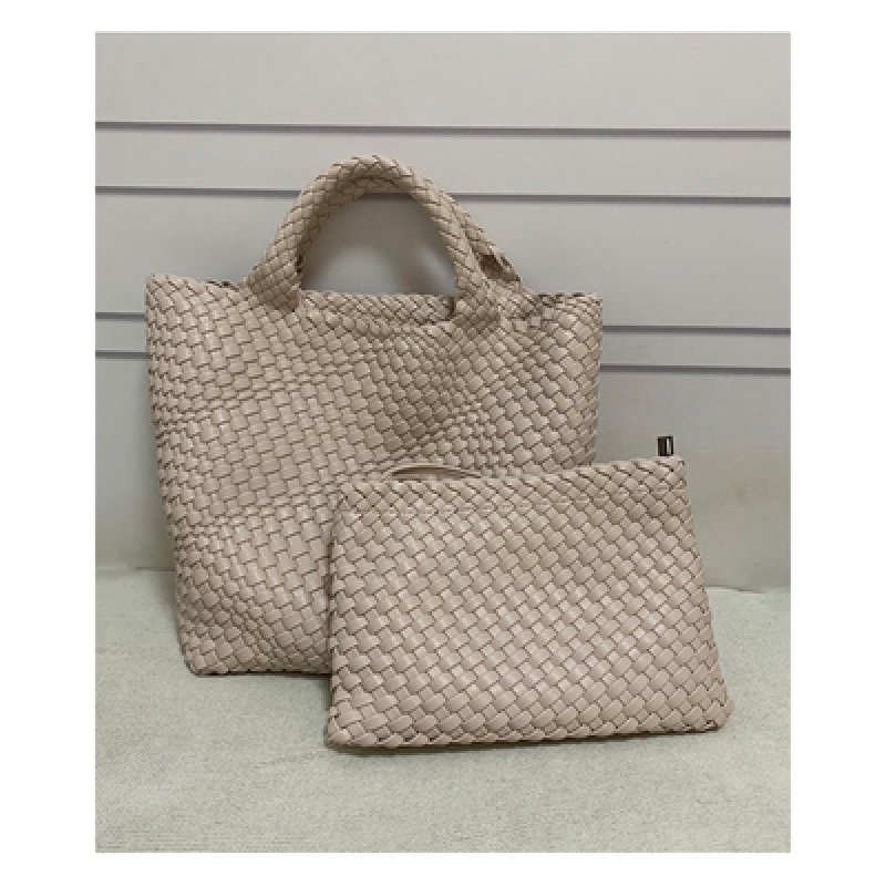 画像10: Braided tote shoulder handbag 編み込みトートショルダーハンドバック (10)