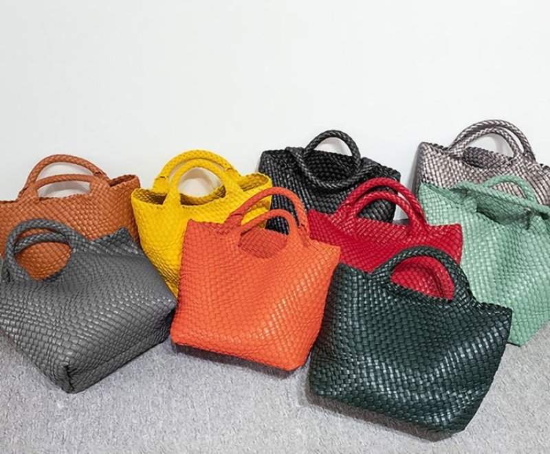 画像12: Braided tote shoulder handbag 編み込みトートショルダーハンドバック (12)