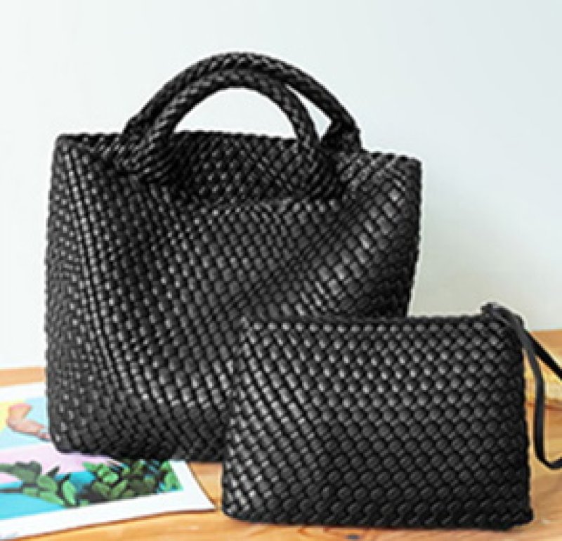 画像5: Braided tote shoulder handbag 編み込みトートショルダーハンドバック (5)